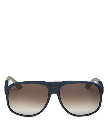 【送料無料】 フェラガモ メンズ サングラス・アイウェア アクセサリー Aviator Sunglasses 61mm Blue/Brown