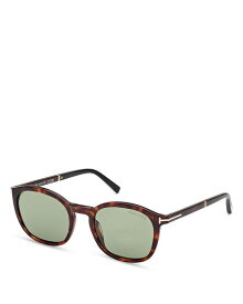 【送料無料】 トム・フォード レディース サングラス・アイウェア アクセサリー Jayson Sunglasses 52mm Havana/Green Solid