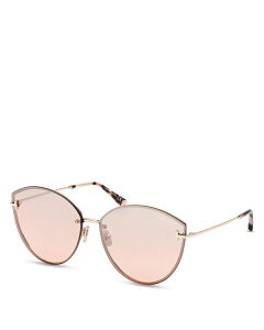yz gEtH[h fB[X TOXEACEFA ANZT[ Evangeline Cat Eye Sunglasses 63mm Brown/Pink Mirrored Gradient