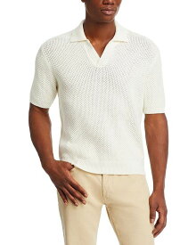 【送料無料】 フレーム メンズ ニット・セーター アウター Open Weave Polo Sweater Off White