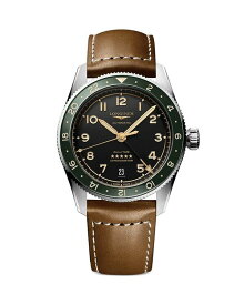 【送料無料】 ロンジン レディース 腕時計 アクセサリー Spirit Zulu Time Watch 39mm Black/Brown