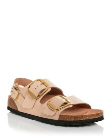 【送料無料】 ビルケンシュトック レディース サンダル シューズ Women's Milano Big Buckle Slingback Sandals New Beige Leather