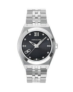 tFK fB[X ANZT[ rv Ferragamo Vega New Watch 40mm Black/Silver ubN
