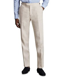 【送料無料】 レイス メンズ カジュアルパンツ ボトムス Kin Linen Slim Fit Suit Pants Stone