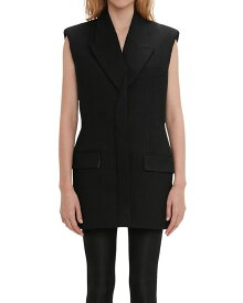 【送料無料】 ヴィクトリア ベッカム レディース ワンピース トップス Sleeveless Tailored Blazer Dress Black