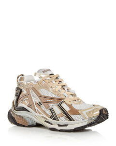 oVAK Y V[Y Xj[J[ Balenciaga Men's Runner Low Top Sneakers Beige Multi x[W