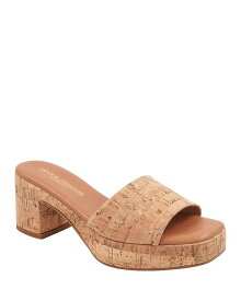 【送料無料】 アンドレア アース レディース サンダル シューズ Women's Cypress Slip On Platform High Heel Sandals Natural