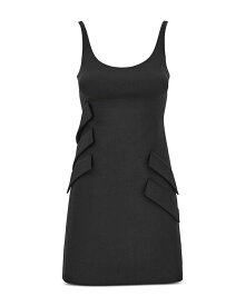 【送料無料】 ヴェルサーチ レディース ワンピース トップス Flap Pocket Mini Dress Black