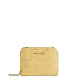 【送料無料】 テッドベーカー レディース 財布 アクセサリー Mini Imitation Croc Purse Zipper Wallet Yellow