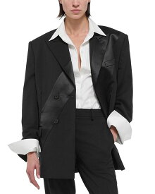 【送料無料】 ヘルムート ラング レディース ジャケット・ブルゾン ブレザー アウター Satin Panel Tuxedo Blazer Black