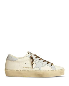 �S�[���f���O�[�X ���f�B�[�X �V���[�Y �X�j�[�J�[ ���[�X Golden Goose Women's Hi Star Lace Up Low Top Sneakers White/Light Blue �z���C�g