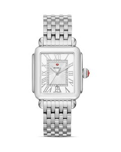 �~�b�V�F�� ���f�B�[�X �A�N�Z�T���[ �r���v MICHELE Deco Madison Watch 33mm White/Silver �z���C�g