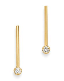 【送料無料】 ゾイチッコ レディース ピアス・イヤリング アクセサリー 14K Yellow Gold Prong Diamonds Diamond Matchstick Drop Earrings White/Gold