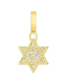 【送料無料】 ロバートコイン レディース ネックレス・チョーカー・ペンダントトップ アクセサリー 18K Yellow Gold Princess Tiny Treasures Diamond Star of David Charm Pendant Gold