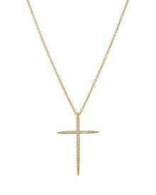 【送料無料】 ナディール レディース ネックレス・チョーカー・ペンダントトップ アクセサリー Pave Cross Pendant Necklace 18"-20" Gold