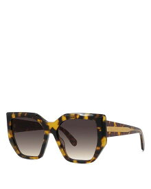 【送料無料】 ステラマッカートニー レディース サングラス・アイウェア アクセサリー Geometric Sunglasses 54mm Blonde Havana/Gray Gradient