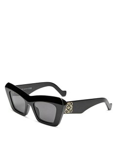 yz Gx fB[X TOXEACEFA ANZT[ Anagram Cat Eye Sunglasses 51mm Black/Gray Solid