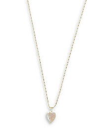 【送料無料】 アルジェントヴィーヴォ レディース ネックレス・チョーカー・ペンダントトップ アクセサリー Cultured Freshwater Pearl Heart Pendant Necklace 18" White/Gold