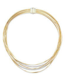 【送料無料】 マルコ ビチェゴ レディース ネックレス・チョーカー・ペンダントトップ アクセサリー 18K White & Yellow Gold Marrakech Diamond Five Strand Twist Collar Necklace 16.5" Gold