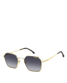 【送料無料】 カレーナ レディース サングラス・アイウェア アクセサリー Square Sunglasses 53mm Gold/Gray Gradient