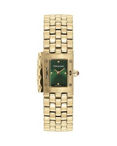 tFK fB[X ANZT[ rv Ferragamo Secret Watch 19mm x 30mm Green/Gold O[
