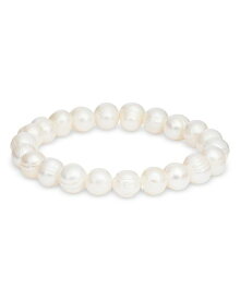 【送料無料】 アクア レディース ブレスレット・バングル・アンクレット アクセサリー Cultured Freshwater Pearl Bracelet - 100% Exclusive White