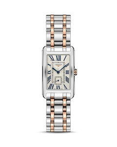 �����W�� ���f�B�[�X �A�N�Z�T���[ �r���v Longines DolceVita Two-Tone Watch 23mm Cream/Silver �N���[��