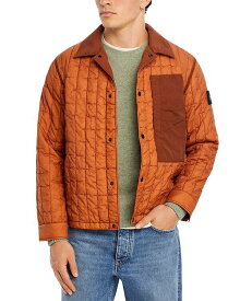 【送料無料】 ストーンアイランド メンズ ジャケット・ブルゾン アウター Quilted Snap Front Jacket Rust