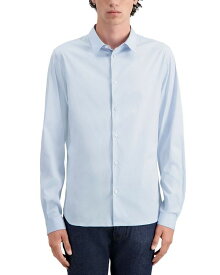 【送料無料】 ザ・クープルス メンズ シャツ トップス Cotton Blend Slim Fit Button Down Shirt Blue