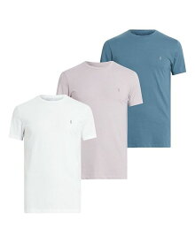 【送料無料】 オールセインツ メンズ Tシャツ トップス Tonic Tees Pack of 3 Optic White/Lilac/Blue