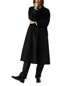 【送料無料】 バッシュ レディース コート アウター Manteau Kate Tie Waist Coat Black