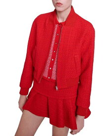 【送料無料】 マージュ レディース ジャケット・ブルゾン アウター Bala Long Sleeve Tweed Jacket Red