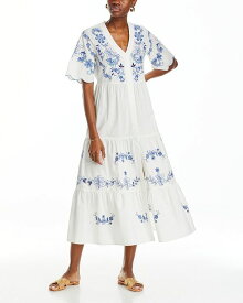 【送料無料】 ジョニーワズ レディース ワンピース トップス Alegra Poplin Dress White