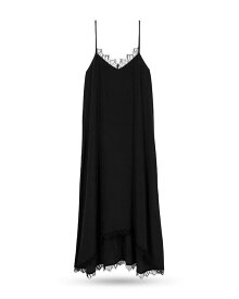 【送料無料】 ザ・クープルス レディース ワンピース トップス Scalloped Lace Midi Slip Dress Black