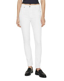【送料無料】 エージー レディース デニムパンツ ジーンズ ボトムス Mari High Rise Slim Straight Jeans in White White