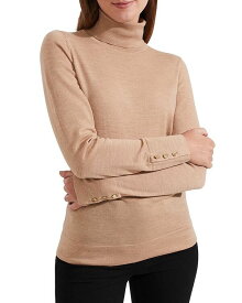 【送料無料】 ホッブスロンドン レディース ニット・セーター アウター Lara Merino Wool Roll Neck Sweater Camel