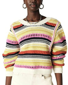 【送料無料】 バッシュ レディース ニット・セーター アウター Romy V Back Cropped Sweater Multicolor