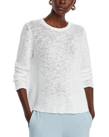 【送料無料】 エイリーンフィッシャー レディース ニット・セーター アウター Long Sleeve Pullover Sweater White