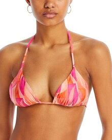 【送料無料】 ペイクソト レディース トップのみ 水着 Fifi Seashell Print Triangle Bikini Top Grapefruit Grove