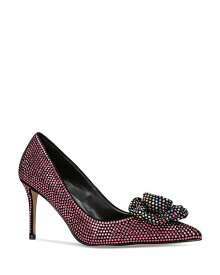 【送料無料】 カートジェイガーロンドン レディース パンプス シューズ Women's Belgravia Bloom Embellished Pointed Toe High Heel Pumps Open Pink