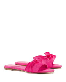 【送料無料】 ラルーデ レディース サンダル シューズ Women's Ivy Ruffle Slide Sandals Pink