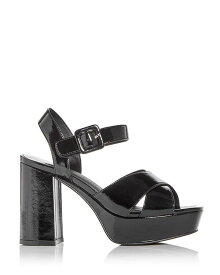 【送料無料】 ジェフリー キャンベル レディース サンダル シューズ Women's Amma Platform High Block Heel Sandals Black Crinkle Patent