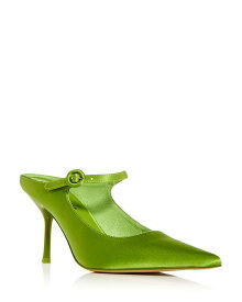 【送料無料】 ジェフリー キャンベル レディース サンダル シューズ Women's Tiyera High Heel Mary Jane Mules Green Silk