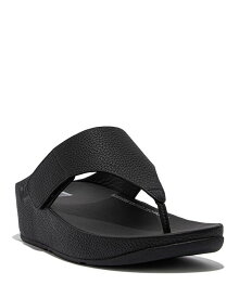 【送料無料】 フィットフロップ レディース サンダル シューズ Women's Shuv Thong Toe Platform Slide Sandals Black