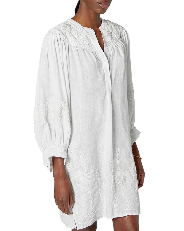 ジョア Whit Clean Dress Linen Embroidered Farida トップス ワンピース レディース ワンピース