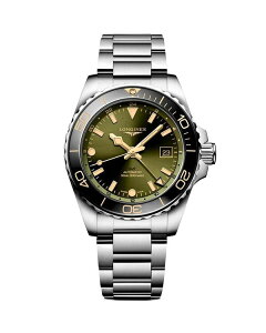yz W fB[X rv ANZT[ HydroConquest Watch 41mm Green/Silver