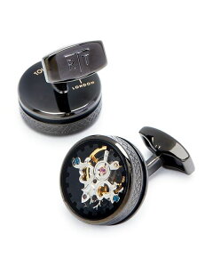 ^eIVA Y ANZT[ JtX{^ Tateossian Tourbillon Gear Cufflinks Gunmetal K^