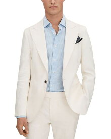 【送料無料】 レイス メンズ ジャケット・ブルゾン アウター Heat Slim Fit Suit Jacket Off White