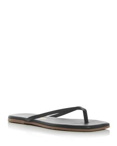 �e�B�L�[�Y ���f�B�[�X �V���[�Y �T���_�� TKEES Women's Lily Square Toe Flip Flops Black �u���b�N