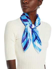 【送料無料】 エコー レディース マフラー・ストール・スカーフ アクセサリー Mosaic Stripe Pleated Scarf Blue